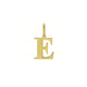 Initial E Charm Pendant in 14K Yellow Gold