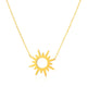 Sunburst Necklace in 14K Yellow Gold