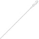 Round Cable Chain in Rhodium-Plated Sterling Silver (1.50 mm)