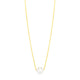 Pearl Solitaire Necklace in 14K Yellow Gold 7mm