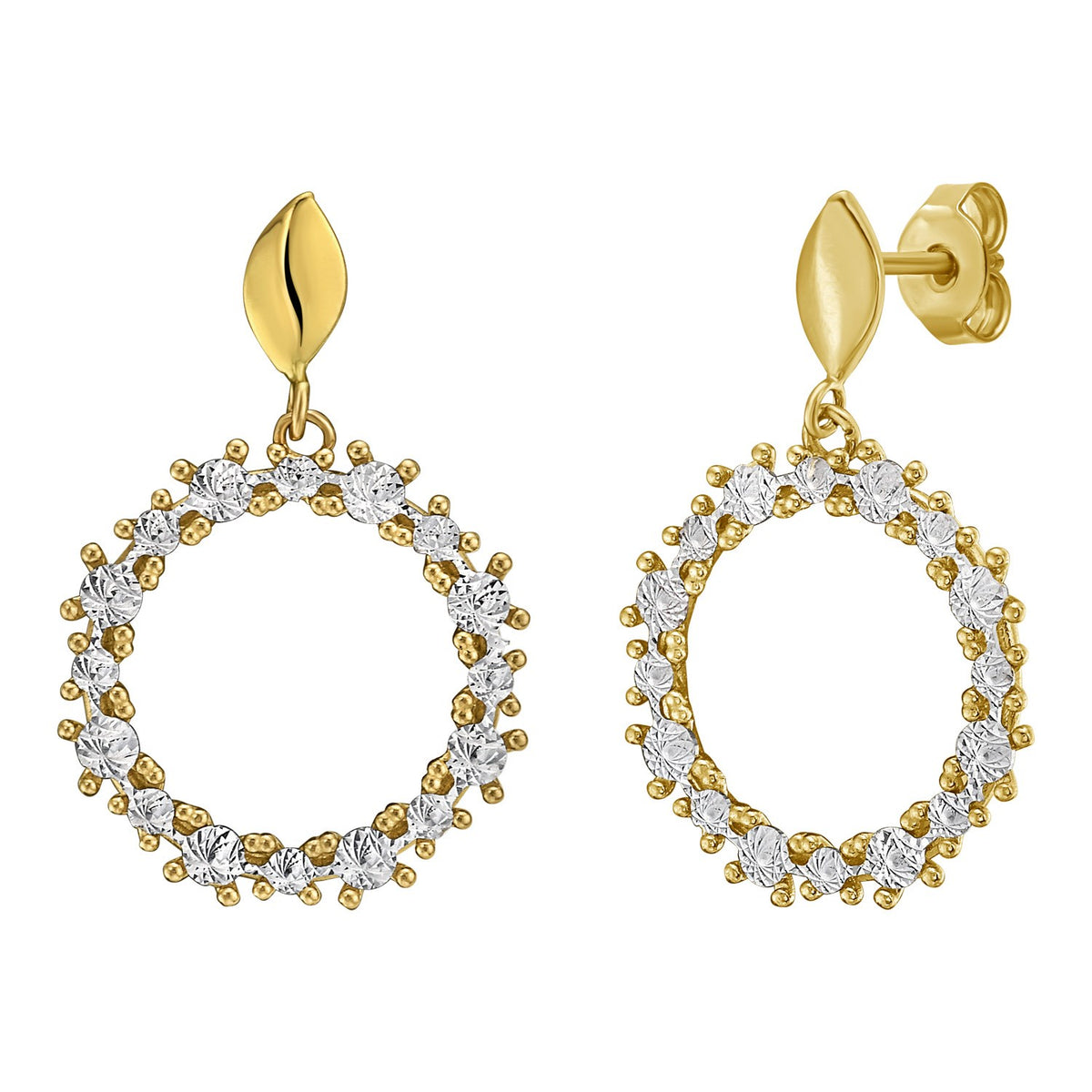 Polished Oval Hoop Earrings in 14K Yellow Gold