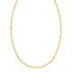 Flat Pebble Link Necklace in 14K Yellow Gold (2.50 mm)