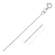 Diamond Cut Cable Link Chain in 14K White Gold (0.68 mm)