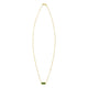 Hexagon Malachite Pendant Necklace in 14K Yellow Gold