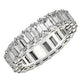 Emerald Cut Lab Grown Diamond Eternity Ring in 14K White Gold (6 cttw FG/VS2)