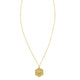 North Star Hexagon Necklace in 14K Yellow Gold