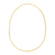 High Polish The Textured Fancy Chain Necklace in 14K Yellow Gold (4mm)