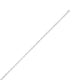 French Cable Chain in Rhodium-Plated Sterling Silver (3.40 mm)