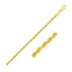 Lite Rope Chain Bracelet in 10K Yellow Gold (2.50 mm)