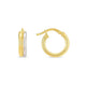 14K Two-Tone Gold Double Round Hoops