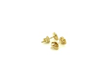 Children's Enamel Strawberry Stud Earrings in 14K Yellow Gold (5.60 mm) — product video