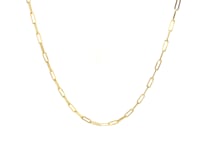 Fine Paperclip Chain Necklace in 14K Yellow Gold (1.50 mm) — product video