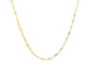 10K Yellow Gold Singapore Chain Necklace — product video