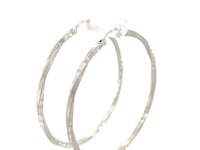 Twisted Diamond-Cut Hoop Earrings in Sterling Silver — product video
