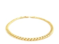 Semi-Solid Miami Cuban Link Bracelet in 10K Yellow Gold (4.50 mm) — product video