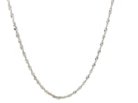 Adjustable Singapore Chain Necklace in Sterling Silver — product video