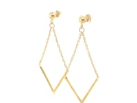 Open Kite Chain Drop Earrings in 14K Yellow Gold (45.00 mm) — product video