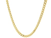 Semi-Solid Miami Cuban Chain in 14K Yellow Gold (4.50 mm, Box Clasp) — product video