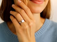 One and a Half Carat Princess Lab Grown Diamond Ring in 10K White Gold — product video