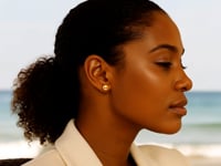 Polished Ball Stud Earrings in 14K Yellow Gold (8.00 mm) — product video
