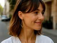 Open Kite Chain Drop Earrings in 14K Yellow Gold (45.00 mm) — product video