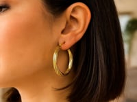 Large Twisted Hoop Earrings in 14K Yellow Gold (39.80 mm) — product video