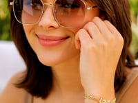 Script Love Curb Chain Bracelet in 14K Yellow Gold — product video