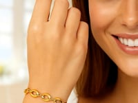 Infinity Link Bracelet in 14K Yellow Gold (8.00 mm) — product video