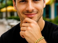 Light Miami Cuban Link Bracelet in 10K Yellow Gold (8.00 mm) — product video
