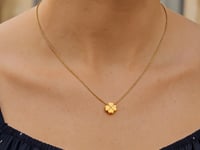 Four Leaf Clover Diamond Necklace in 14K Yellow Gold — product video