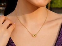 Polished Knot Cable Chain Necklace in 14K Yellow Gold — product video