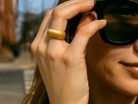 Wide Tubogas Ring in 14K Yellow Gold (9.90 mm) — product video