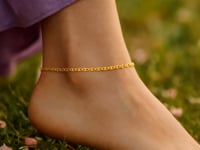 Mariner Link Anklet in 10K Yellow Gold (1.20 mm) — product video