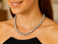 Bold Bead Necklace in Rhodium-Plated Sterling Silver — product video